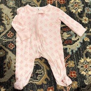 H&M Light Pink Baby Footie One Piece